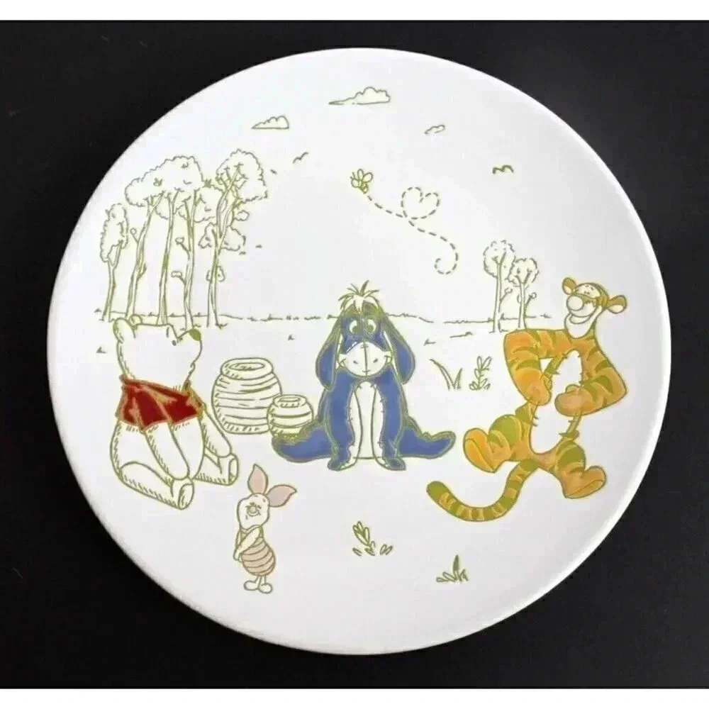 New WINNIE THE POOH & FRIENDS Character (Tigger PIGLET Eeyore) Salad Plate RARE